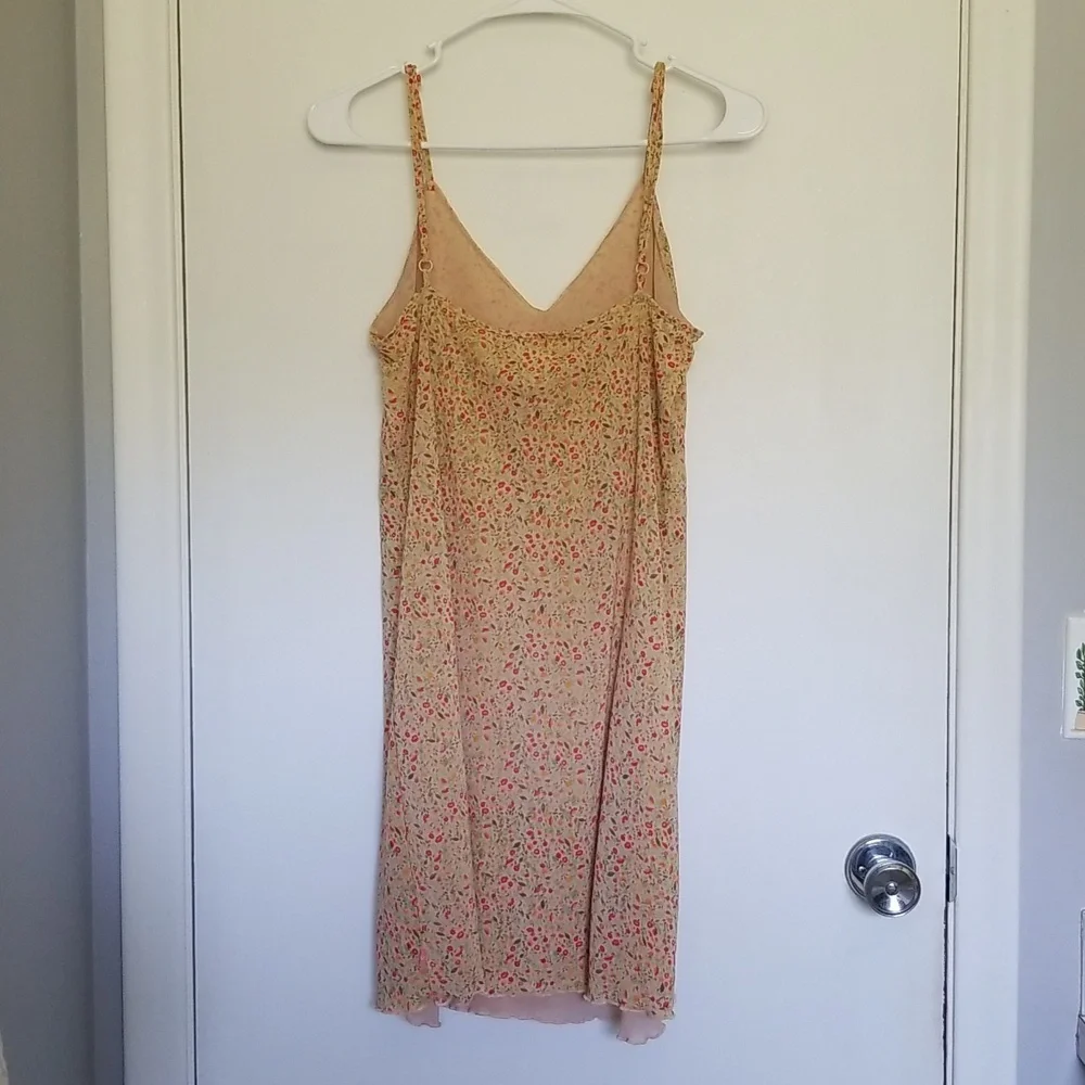 Vintage 90s Calvin Klein Floral Slip Dress - Picture 4 of 8